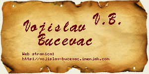 Vojislav Bučevac vizit kartica